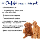 Comedouro P/ Gato Cachorro Pet Elevado Duplo 2 Potes Madeira PINUS CLARO