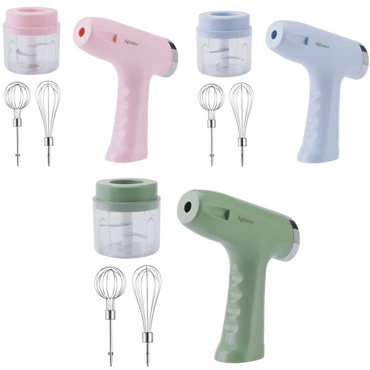 2 em 1 - Mini Batedeira e Processador Triturador Elétrico Recarregável USB